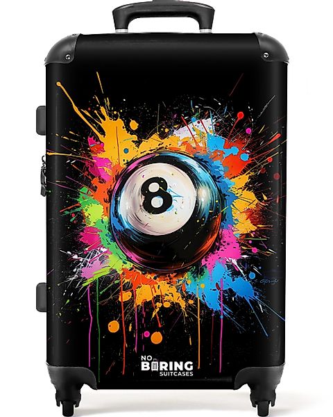NoBoringSuitcases.com© Hartschalen-Trolley Billardkugel mit Graffiti 67 günstig online kaufen