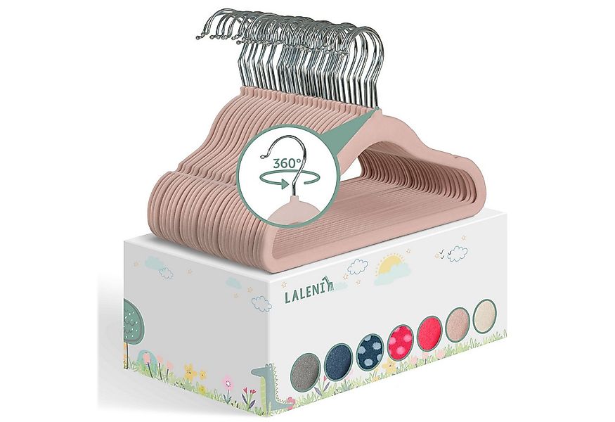 Laleni Kleiderbügel für Kinder mit Samtbezug - rutschfest, (30-tlg), 360° d günstig online kaufen