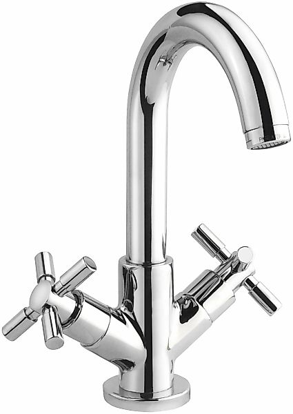 CORNAT Waschtischarmatur ""Tratto" - Verchromter Messingkörper - Hohe Ausla günstig online kaufen