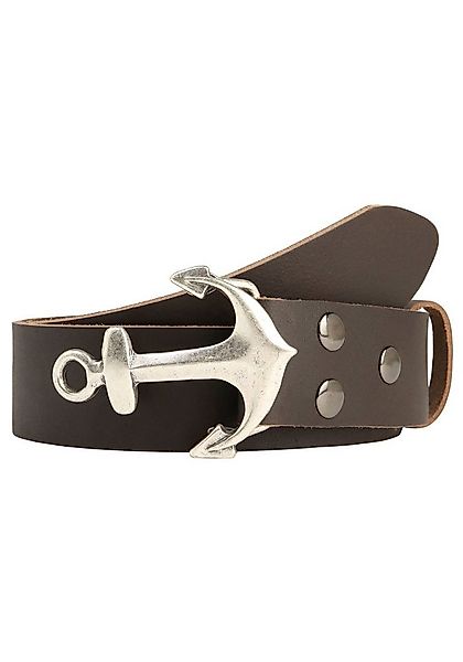 Rettungsring Gürtel Ledergürtel mit austauschbarer Schließe »Anker SO19°« günstig online kaufen