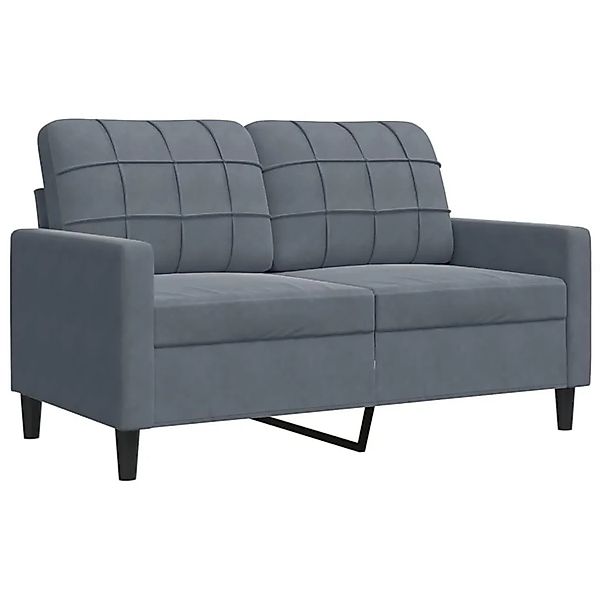 vidaXL 2-Sitzer-Sofa Dunkelgrau 120 cm Samt 4007615 günstig online kaufen
