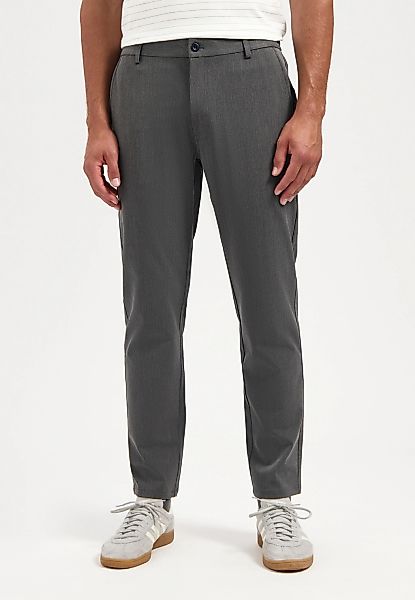 NO EXCESS Chinohose "No Excess Melierte Stretch-Chinohose" günstig online kaufen