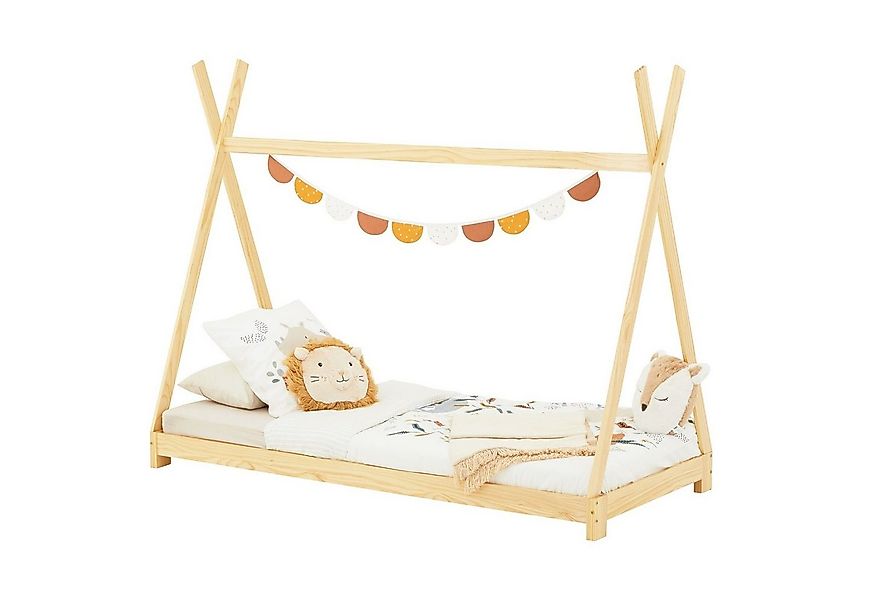 IDIMEX Kinderbett ELIN, Tipibett Hausbett Spielbett Zeltbett Zelt Tipi Bett günstig online kaufen