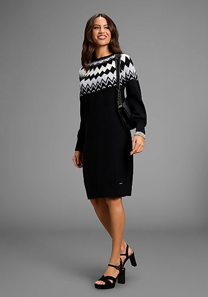 Laura Scott Strickkleid Ohne Taschen mit kuscheligem Norwegermuster - NEUE günstig online kaufen