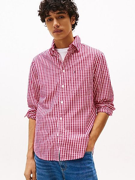 Tommy Hilfiger Langarmhemd FLEX POPLIN GINGHAM SHIRT günstig online kaufen