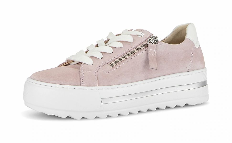 Gabor Plateausneaker "FLORENZ" Freizeitschuh, Halbschuh, Schnürschuh mit Au günstig online kaufen