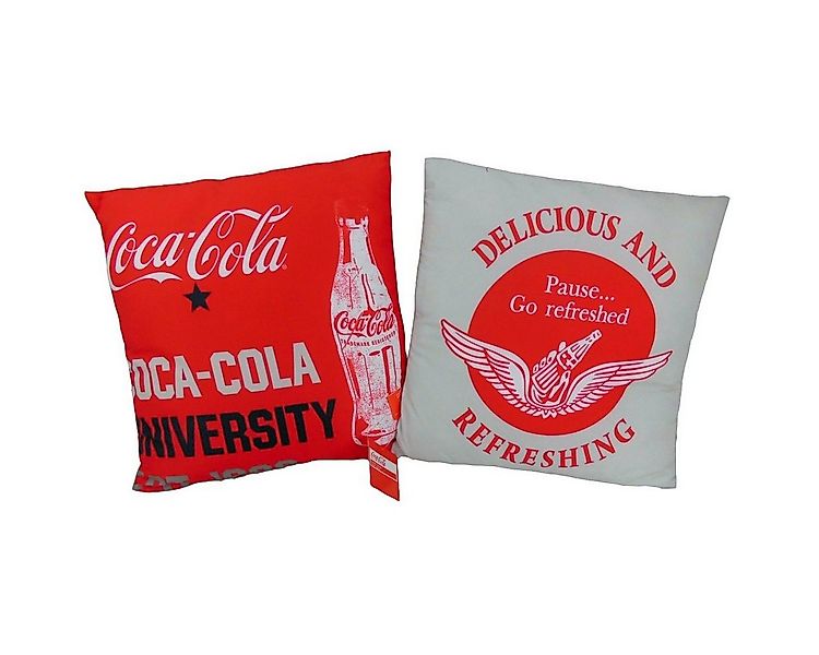 CTI Dekokissen Kissen Coca Cola 1886 Dekokissen ca. 40 x 40 cm Kuschelkisse günstig online kaufen