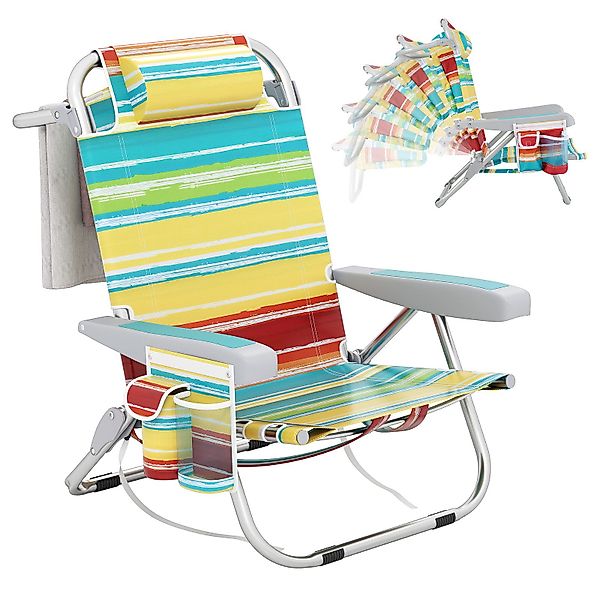 COSTWAY Campingstuhl (2 St), Strandstuhl Klappstuhl, günstig online kaufen