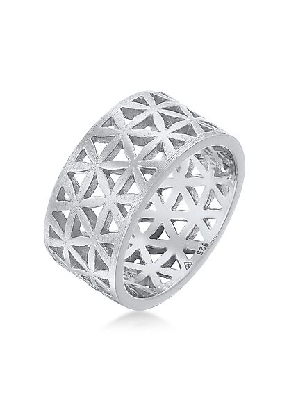 Elli Fingerring Bandring Lebensblume Blume 925 günstig online kaufen