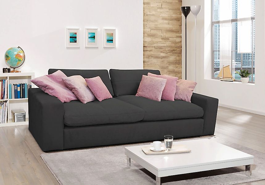 alina Big-Sofa "Sandy", in Cord, mit losen Sitz und Rückenkissen günstig online kaufen