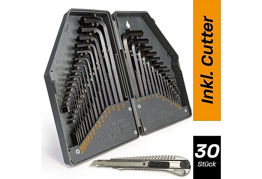 Hinrichs Werkzeugset Hinrichs Sechskantschlüssel Set 30 teilig mit Universa günstig online kaufen