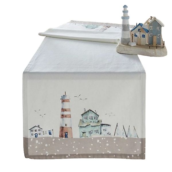 Home-trends24.de Tischläufer Maritim Leuchtturm Tischläufer Tischdecke günstig online kaufen