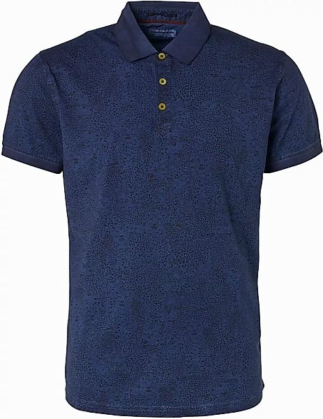 No Excess Poloshirt Print Navy - Größe L günstig online kaufen