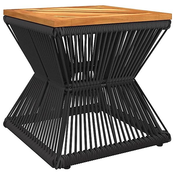 vidaXL Gartentisch Couchtisch mit Drahtgestell Schwarz günstig online kaufen