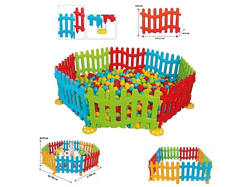 Pilsan Laufgitter Spielzaun, Plastikzaun, Laufgitter 06192, 8 Elemente 68 x günstig online kaufen
