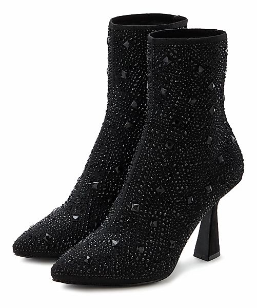 LASCANA High-Heel-Stiefelette "Sock Boot,", Schlupf-Stiefel, Ankle Boots, e günstig online kaufen