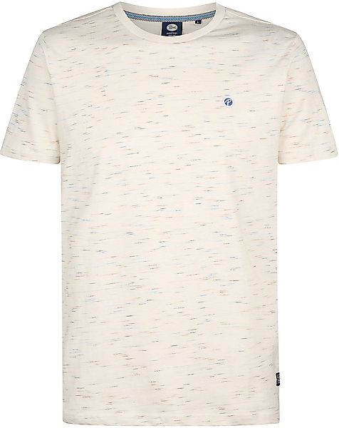 Petrol T-Shirt Sandstone Melange Ecru - Größe XXL günstig online kaufen