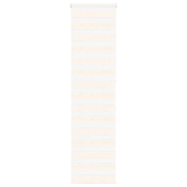 vidaXL Doppelrollo Marmorbeige 65x230 cm Stoffbreite 60,9 cm Polyester 4014 günstig online kaufen