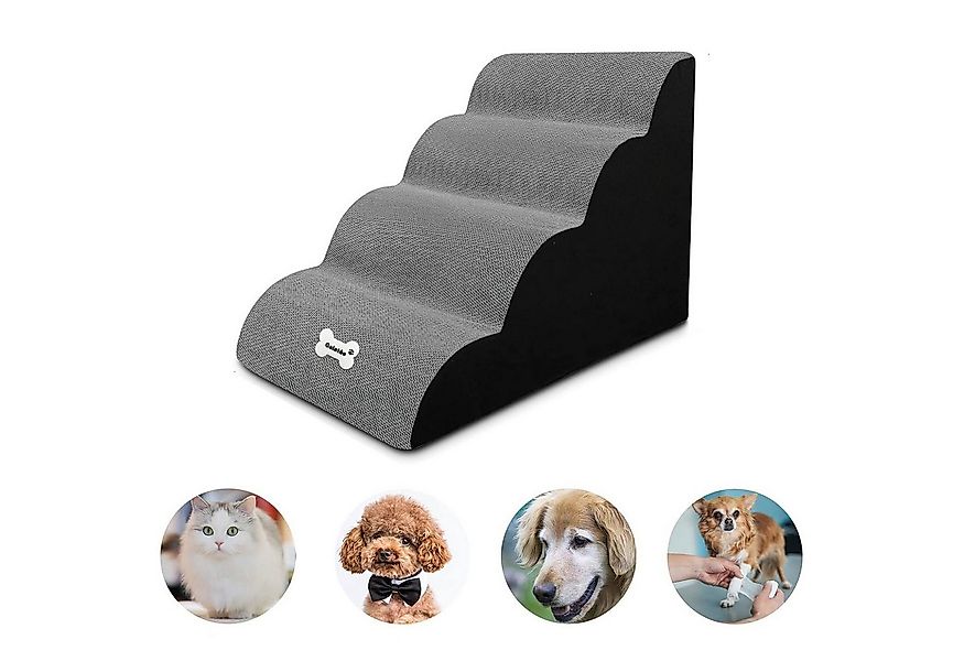 MODFU Hunderampe 3-Stufig Hundetreppe Haustiertreppe Hunde Treppe Katzentre günstig online kaufen