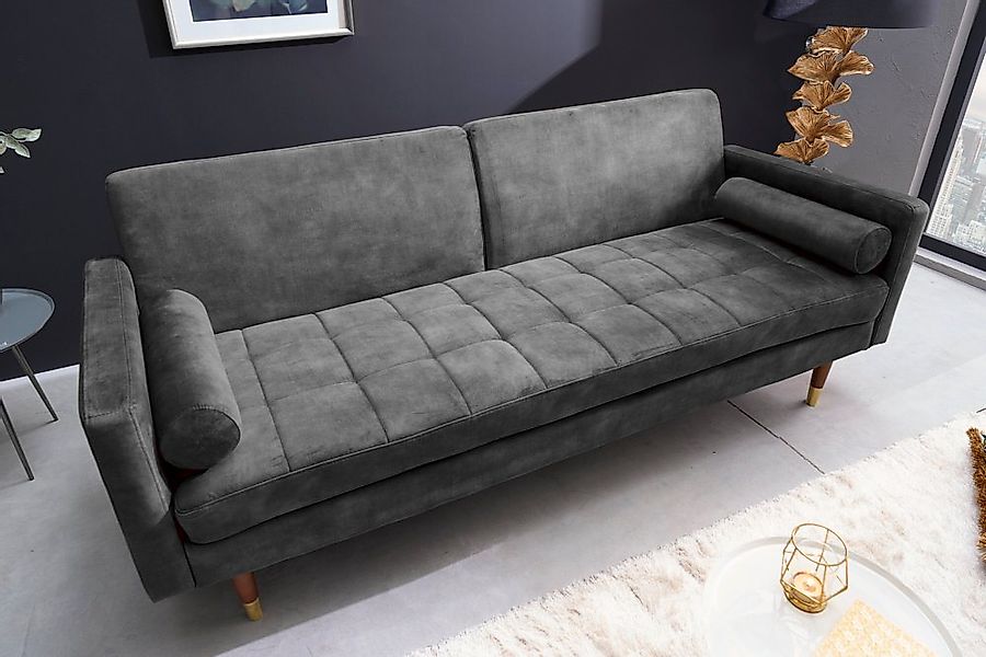 riess-ambiente Schlafsofa COUTURE 200cm grau / günstig online kaufen