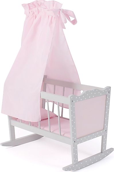 CHIC2000 Puppenwiege Puntos grey, mit Himmel, günstig online kaufen