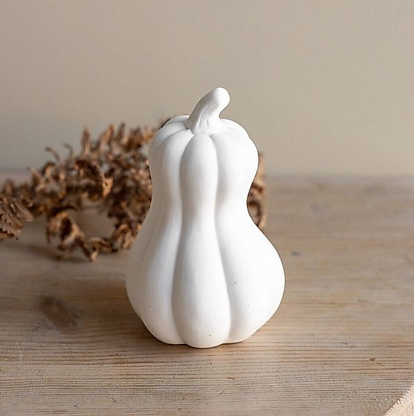 Storefactory Dekofigur Kürbis Hovsvik H13cm weiß matt/weiß günstig online kaufen