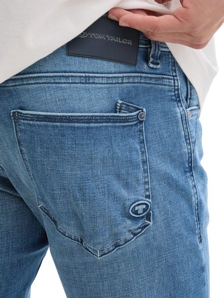 Tom Tailor Herren Jeans JOSH - Regular Slim Fit - Blau - Used Mid Stone Blu günstig online kaufen