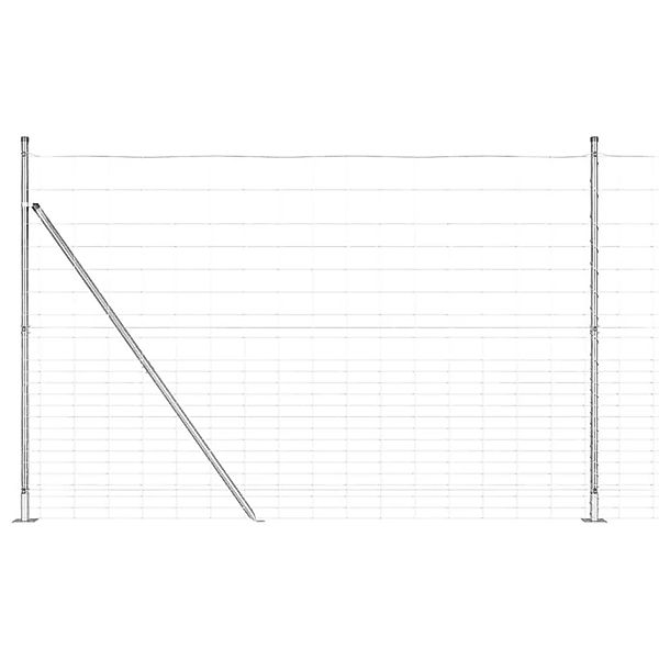 vidaXL Zaunpfosten Galvanisiert 25 x 1,6 m Stahl 3351526 günstig online kaufen