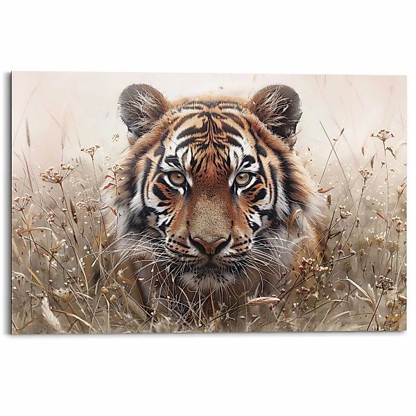 Reinders Deco-Panel "Tiger auf der Jagd", Wohnzimmer - Braun - MDF - Tiere günstig online kaufen