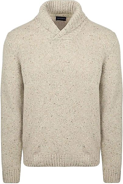 Suitable Pullover Shawl Tweed Eco Wool Ecru - Größe XXL günstig online kaufen