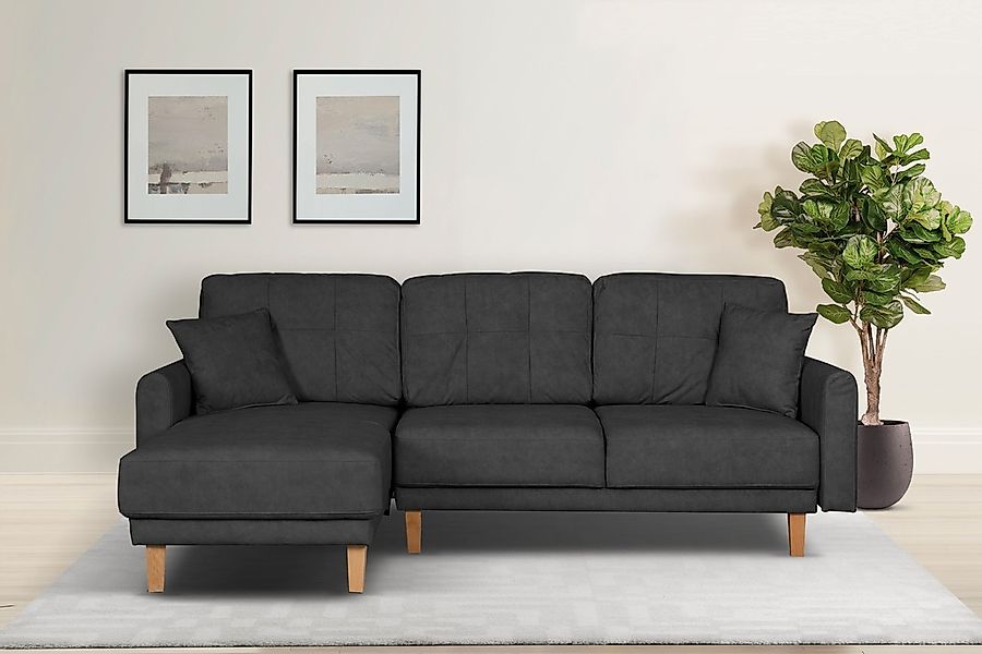 Home affaire Ecksofa "TRIPLO optionale Schlafsofa mit Bettkasten, Maße B/T/ günstig online kaufen