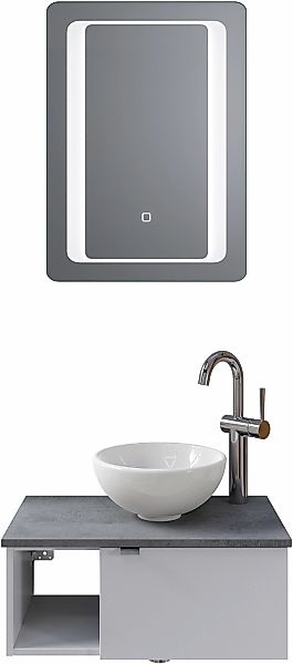 Saphir Badmöbel-Set "Serie 6915" 4 Stk. tlg. Gäste-Bad, 61 cm breit, mit LE günstig online kaufen