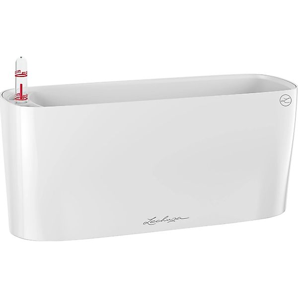 Lechuza® Blumentopf Pflanzgefäß Delta 10 weiß hochglanz günstig online kaufen