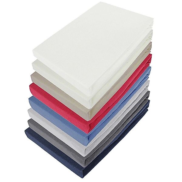 Casa Colori Spannbettlaken Jersey 90-100x200 cm günstig online kaufen