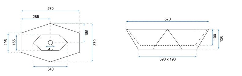 GTM Design Aufsatzwaschbecken ORYGINAL Modern Waschbeckenm günstig online kaufen