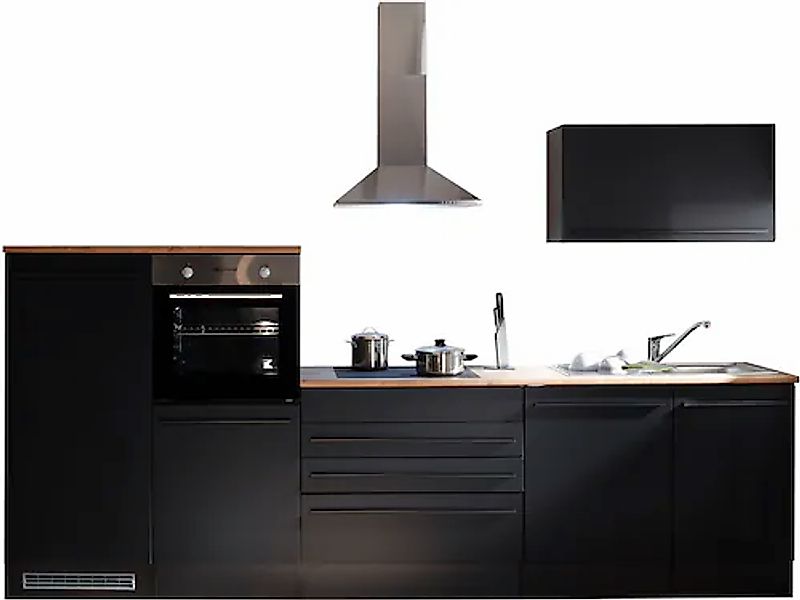 BASIC by Balculina Küchenzeile »Jazz«, Breite 320 cm, wahlweise mit E-Gerät günstig online kaufen