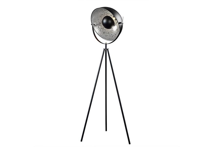 riess-ambiente Stehlampe STUDIO 150cm schwarz / silber, ohne Leuchtmittel, günstig online kaufen