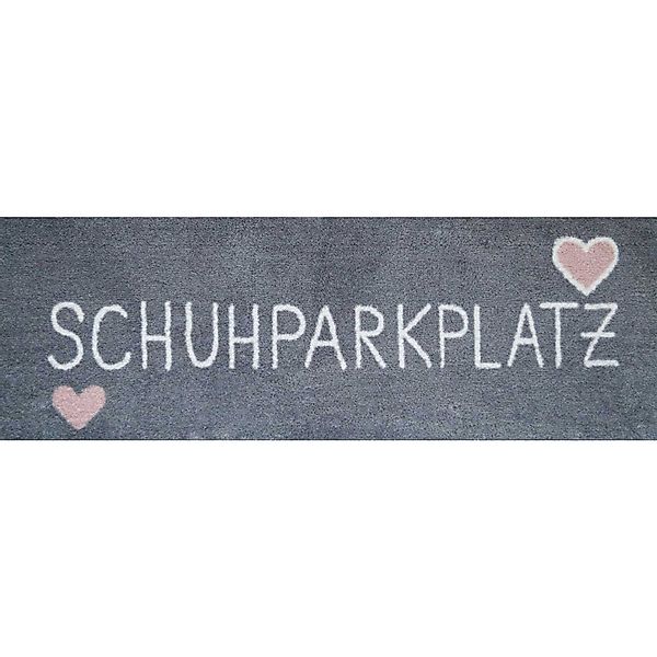 Akzente Feel Fußmatte Läufer klein 35x100 Schuhparkplatz grau, Läufer klein günstig online kaufen
