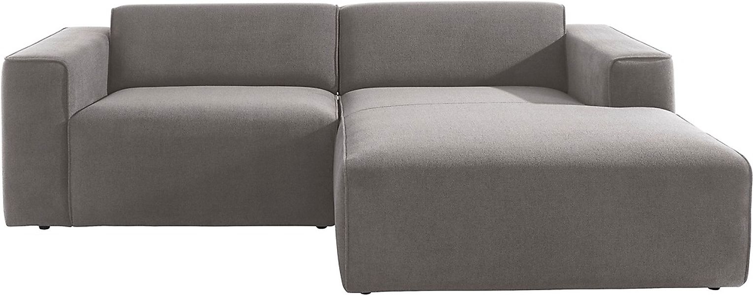 Home affaire Ecksofa "Noord mit Kedernaht, Breite 234 cm, L-Form" Cord, Str günstig online kaufen