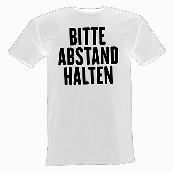 Lustige & Witzige T-Shirts T-Shirt T-Shirt Bitte Abstand Halten Fun-Shirt L günstig online kaufen