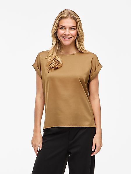 Vila Kurzarmshirt VIELLETTE S/S SATIN TOP günstig online kaufen