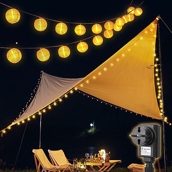Salcar LED-Lichterkette LED-Lampions Lichterkette Außen-Lichterkette Latern günstig online kaufen