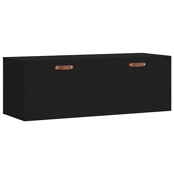 vidaXL Wandschrank Schwarz 100x36,5x35 cm Holzwerkstoff Modell 8 günstig online kaufen