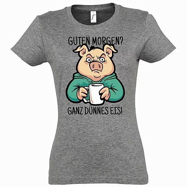 Youth Designz T-Shirt "Guten Morgen? Ganz Dünnes Eis!" Damen Shirt mit tren günstig online kaufen