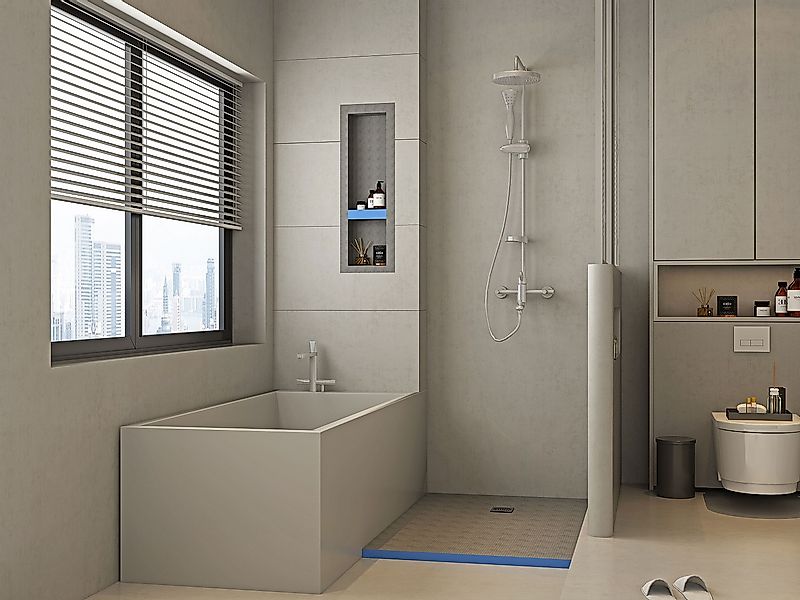 Duschnische zum Verfliesen - 1 Regalboden - 31 x 91 cm - KLARA günstig online kaufen