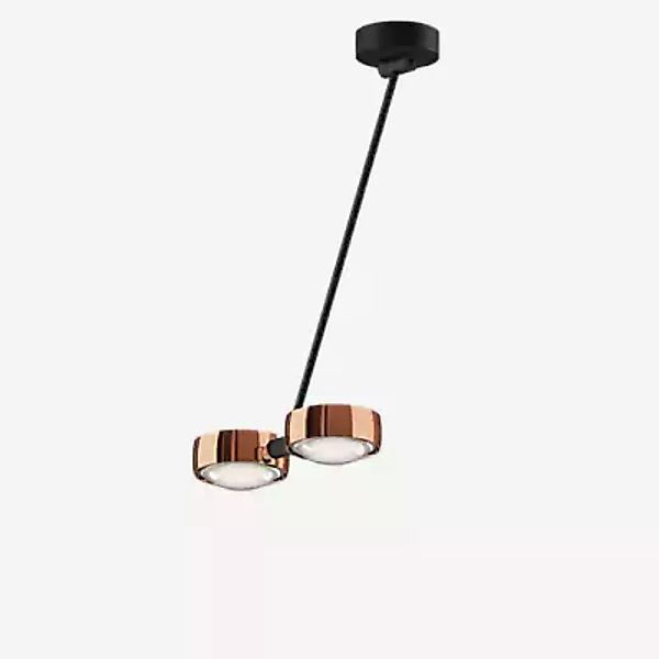 Occhio Sento Soffitto Doppio 60 Up E Deckenleuchte LED 2-flammig, Kopf rosé günstig online kaufen