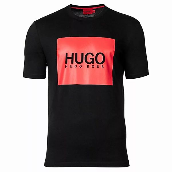 HUGO Herren T-Shirt - DOLIVE214, Rundhals, 1/2-Arm, Logo-Print, Baumwolle S günstig online kaufen