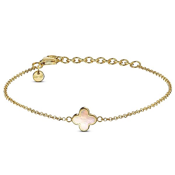 iz-el Armband Armkette Kleeblatt Perlmutt Gold günstig online kaufen