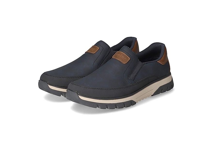 Rieker Rieker B9350-14 Herren Kunstleder blau Slipper günstig online kaufen