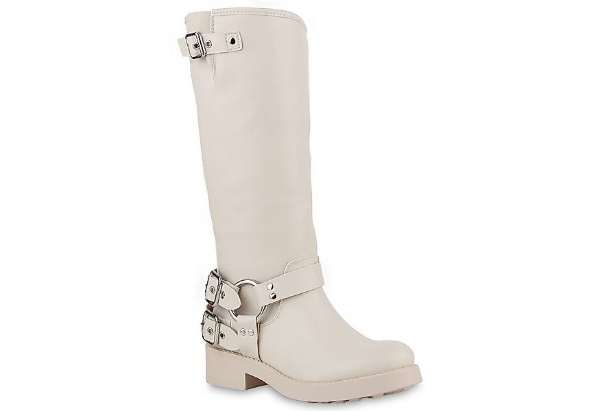 VAN HILL 840846 Stiefel Damen Leicht Gefüttert Bikerstiefel Stiefel Schnall günstig online kaufen